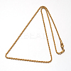 304 Stainless Steel Rope Chain Necklaces NJEW-I065-20C-2