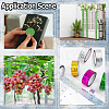 50M Laser Shining Bopp Plastic Scrapbook Decorative Adhesive Tapes AJEW-WH20002-57A-04-5