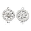 Alloy Crystal Rhinestone Connector Charms FIND-A024-14P-1