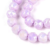 Anti-Tarnish Electroplate Glass Beads Strands X-GLAA-N010-6mm-04-2