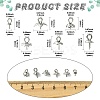60Pcs 6 Styles 304 & 201 Stainless Steel Cup Peg Bails STAS-CJ0003-07-2