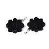 Natural Obsidian Pendants G-T144-12K-2