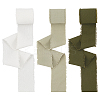3 Rolls 3 Colors Cotton Frayed Ribbons OCOR-WH0045-08B-1