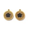 Ion Plating(IP) 304 Stainless Steel Enamel Charms STAS-M102-23G-03-1