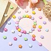 45Pcs 9 Color Baking Paint Alloy Handmade Beads FIND-CJ0002-74-6