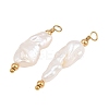 Natural Baroque Keshi Pearl Pendants PA-CBA0A45-05G-2