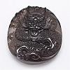 Natural Ice Crystal Obsidian Carven Pendants G-A169-004-1