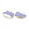 Painted Alloy Pendants PALLOY-P288-02G-3
