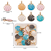 Alloy Enamel Pendants ENAM-CJ0001-34-4