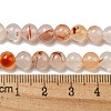 Natural Red Dendritic Agate Beads Strands G-A232-A02-02-5