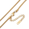 Synthetic Turquoise Pendant Necklace with 304 Stainless Steel Round Snake Chains LS-NJEW-P269-07B-G-4