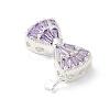 Brass Micro Pave Cubic Zirconia Pendants KK-A236-21S-02-2
