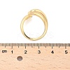 Rack Plating Brass Hollow Teardrop Open Cuff Rings RJEW-D009-01G-4