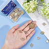 SUNNYCLUE 48Pcs 8 Styles Alloy Connector Charms FIND-SC0004-67-3