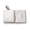 Tarnish Resistant 304 Stainless Steel Locket Pendants STAS-K197-02P-4
