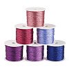 6 Rolls 6 Colors 6-Ply Polyester Metallic Thread OCOR-TA0003-11C-1