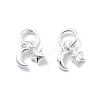 Fine Silver Moon Star Charms STER-D302-02S-1