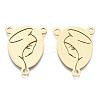 201 Stainless Steel Chandelier Component Links LS-STAS-R115-13G-2