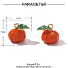 304 Stainless Steel Enamel Charms STAS-OY001-92G-2