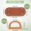 CutHollow 1Pc Imitation Leather Bag Bottoms FIND-CL0001-09B-2