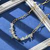 Natural Prehnite Chip Beaded Necklaces NJEW-C070-04G-04-4