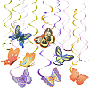 Butterfly Theme PVC Spiral Ornament DIY-WH20007-29-1