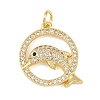 Brass Micro Pave Cubic Zirconia Pendants LS-KK-H525-01A-G-1