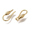 Brass Earring Hooks KK-H502-16G-2