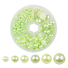 1Box ABS Plastic Imitation Pearl Dome Cabochons SACR-JP0001-18-1