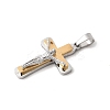 304 Stainless Steel Pendants STAS-G378-08GP-2