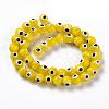 Handmade Evil Eye Lampwork Round Bead Strands LAMP-L055-8mm-01-3