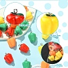 20Pcs 4 Colors Resin Imitation Vegetable Pendants RESI-YW0001-59-4