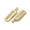 Brass Micro Pave Cubic Zirconia Pendants KK-P308-41G-2