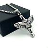 Vintage Hip Hop 304 Stainless Steel Eagle Pendant Necklaces for Men Women ZO0098-1