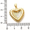 Brass Micro Pave Cubic Zirconia Pendants KK-G519-17G-3