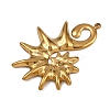 304 Stainless Steel Pendants STAS-G363-01G-2