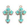 Alloy Enamel Pendants ENAM-S121-059F-3