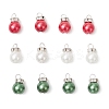 12Pcs 3 Colors Baking Paint Pearlized Glass Pearl Beads Pendants PALLOY-TA00284-1