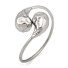 Non-Tarnish 304 Stainless Steel Textured Teardrop Bangles BJEW-M042-03P-2