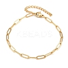 201 Stainless Steel Paperclip Chains Bracelets for Women LS-BJEW-G767-01E-G-4