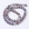 Natural Grade A Striped Agate/Banded Agate Beads Strands G-E479-01-8mm-2