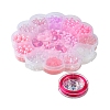DIY Round & Flower & Heart Acrylic & ABS Plastic Imitation Pearl Beads Bracelets Making Kits DIY-FS0006-48-6