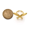 304 Stainless Steel Open Cuff for Women RJEW-B109-02G-04-5