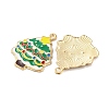 Christmas Theme Rack Plating Alloy Pendants FIND-M020-04G-03-2