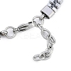 Synthetic Non-magnetic Hematite Beaded Bracelets BJEW-S156-05P-B-3