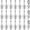 150Pcs Tibetan Style Alloy Glun-on Flat Pad Bails for Pendants Making TIBEP-SC0002-77-1
