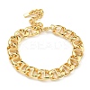 Ion Plating(IP) 304 Stainless Steel Twisted Chain Bracelets for Women BJEW-A017-02G-1