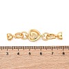 Brass & Black Lip Shell & Epoxy Resin Fold Over Clasps KK-P291-22G-3