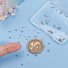 90Pcs 3 Styles Rhodium Plated 925 Sterling Silver Spacer Beads STER-PH0001-74-3