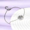 304 Stainless Steel Oval Pendant Necklaces & Bracelets & Stud Earrings Sets SJEW-P008-02P-2